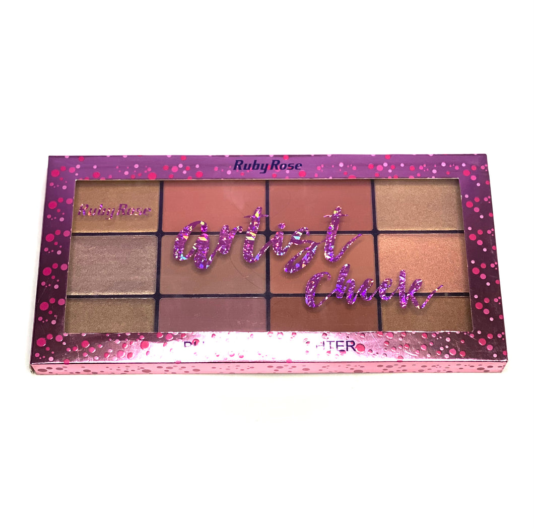 PALETA- Contornos, rubores e iluminaodres Artist cheek RUBY ROSE